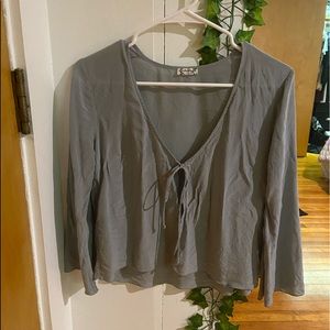 Free People front tie top